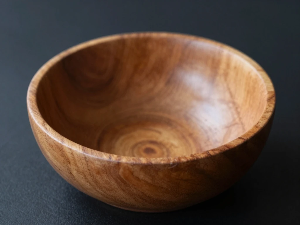 Glaxyronoimlox wooden decorative bowl with natural grain