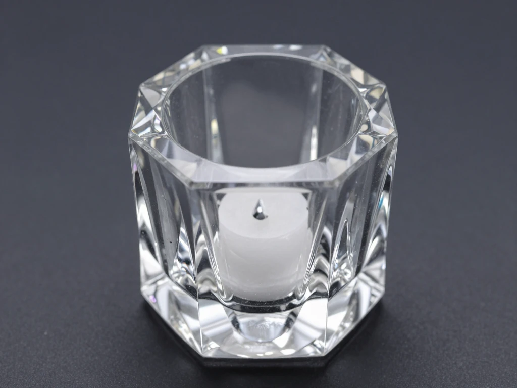 Glaxyronoimlox crystal pillar candle holder